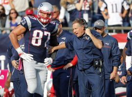 New England Tight End Rob Gronkowski has considered retirement, and is supposedly tired of playing for Head Coach Bill Belichick. (Image: AP)