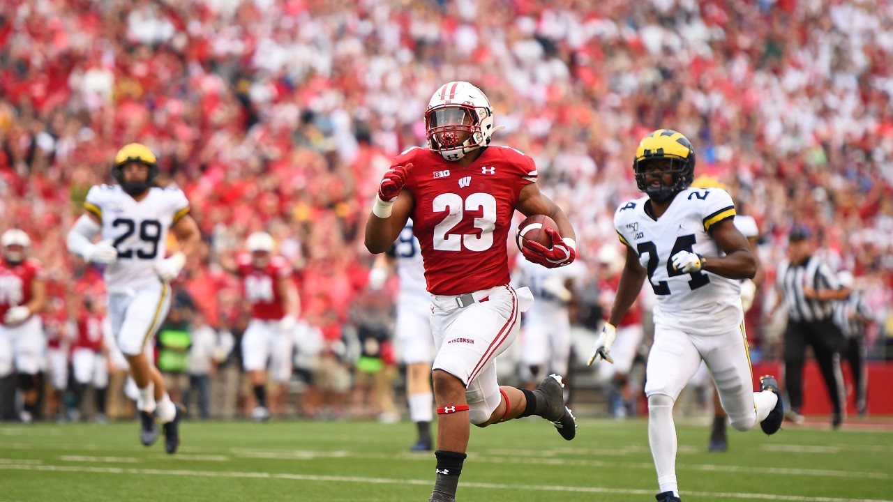 Wisconsin running back Jonathan Taylor 