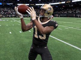 New Orleans Saints WR, Michael Thomas, in action on Madden 20. (Image: EA Sports)