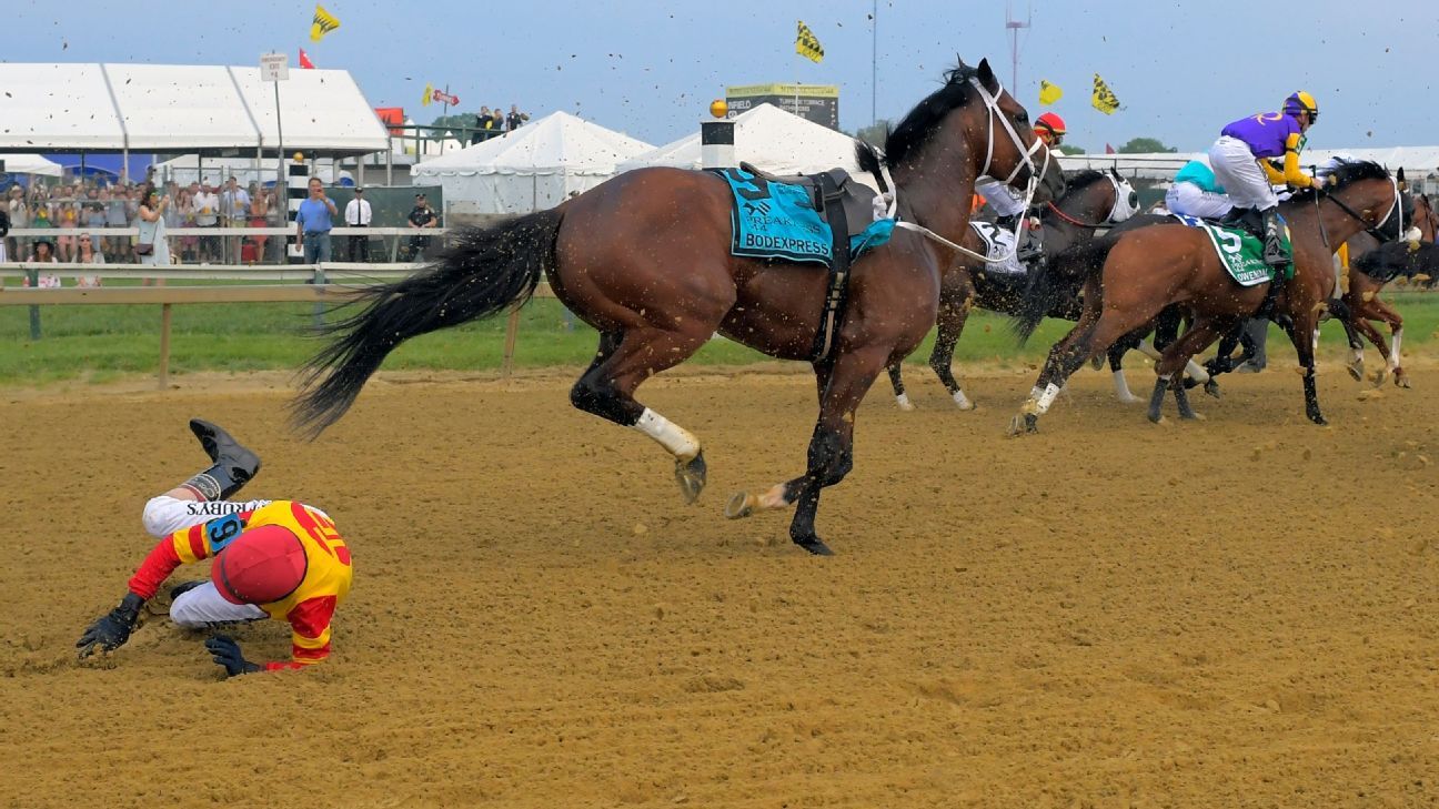 BodExpress dumping John Velazquez at Preakness