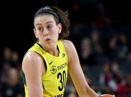 Breanna Stewart signed a new contract with the Seattle Storm, but will also continue to play overseas in Europe. (Image: Ethan Miller/Getty)