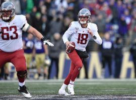 Washington State quarterback Anthony Gordon during the Apple Cup against Washington in Seattle. (Image: Tyler Tjomsland/Spokesman-Review)