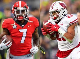 Georgia RB D'Andre Swift and Wisconsin RB Jonathan Taylor are the top two running back prospects heading into the 2020 NFL Draft. (Image: NFL.com/Getty)