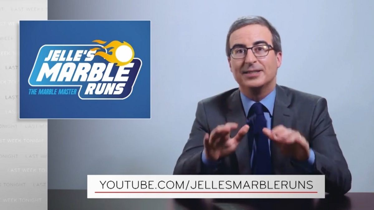 John Oliver HBO Marble Racing Olympics Jelle