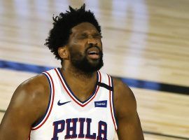 Philadelphia center Joel Embiid during Game 3 against the Boston Celtics in Orlando, FL. (Image: AP)