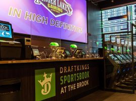 DraftKings has launched the first retail sportsbook in New Hampshire at The Brook in Seabrook. (Image: DraftKings)