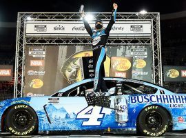 Kevin Harvick won at Bristol on Saturday night, and continued his firm grip on the top spot in the NASCAR Cup Championship Playoffs. (Image: Getty)