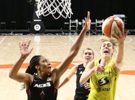 The Las Vegas Aces and the Seattle Storm will meet in the WNBA Finals in a battle of the leagueâ€™s top two teams. (Image: Ned Dishman/NBAE/Getty)