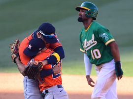 The Houston Astros are just one game away from eliminating the Oakland Athletics after winning Game 2 of their ALDS series, 5-2. (Image: Jayne Kamin-Oncea/USA Today Sports)