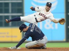 The Tampa Bay Rays and Houston Astros will face off in the 2020 ALCS beginning on Sunday night in San Diego. (Image: Bob Levey/Getty)