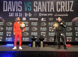 Gervonta Davis and Leo Santa Cruz will fight in San Antonio on Saturday night with titles in two different weight classes on the line. (Image: Sean Michael Ham/Mayweather Promotions)