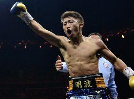 Naoya Inoue will defend his bantamweight titles against Jason Moloney in Las Vegas on Saturday. (Image: Mark Runnacles/Getty)