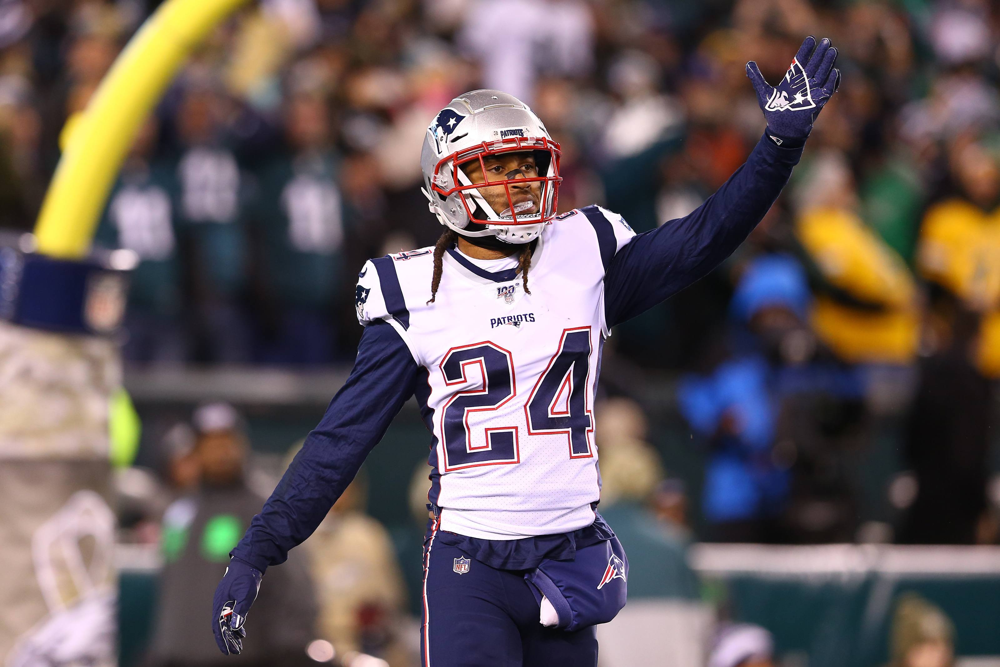 New England Patriots cornerback Stephon Gilmore tested positive for coronavirus and he, along with other players, forced two NFL games to be rescheduled. (Image: Getty)