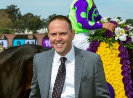 With three of the Matriarch Stakes favorites coming from his barn, turf maestro Chad Brown has three chances to smile in Sunday's Grade 1 Matriarch at Del Mar. (Image: Benoit Photo)