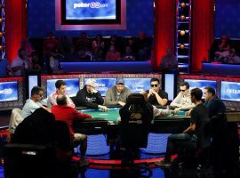 The 2020 World Series of Poker Main Event is moving online in two parts, but organizers still plan to hold live final tables and a heads-up duel for $1 million. (Image: John Locher/AP)