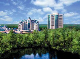 Foxwoods Casino, opened in 1996, has struggled during the pandemic. Online sports betting could mitigate those losses for both Foxwoods and Mohegan Sun.  (image: Foxwoods)