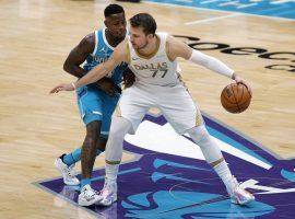 Dallas Mavericks All-Star Luka Doncic, seen here against the Charlotte Hornets, faces a tough matchup against the Greek Freak and the Milwaukee Bucks on Friday. (Image: Jared C. Tilton/Getty)