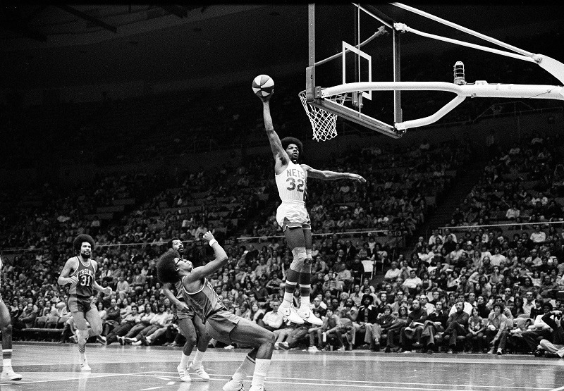 Dr J Julius Erving dunks ABA Dr. J