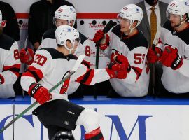 The NHL has cancelled the next three New Jersey Devils games, as the team has 10 players currently in the COVID-19 protocol. (Image: Jeffrey T. Barnes/AP)