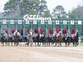 Oaklawn Park scrubbed its Presidents' Weekend card due to expected ice storms this weekend. The Arkansas track rescheduled five stakes races -- three graded stakes -- to the following weekend. (Image: Oaklawn Park)