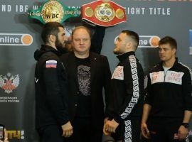 Light heavyweight champion Artur Beterbiev defends his titles against underdog Adam Deines on Saturday in Moscow. (Image: Top Rank Boxing/YouTube)