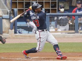 Ronald Acuna Jr. and the Atlanta Braves enter the 2021 season as the favorites to win their fourth straight NL East title. (Image: Michael Reaves/Getty)