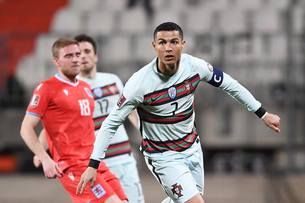 Cristiano Ronaldo on duty for Portugal 