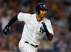 The Yankees could lose center fielder Aaron Hicks to season-ending wrist surgery if he doesn't respond to medication for his tore tendon injury. (Image: Getty)