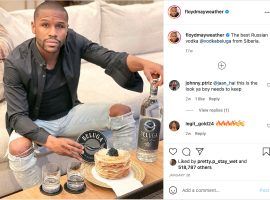 Floyd Mayweather may be "retired" from professional boxing, but he's still making a pretty penny as a social media pitchman. (Image: Instagram/floydmayweather)