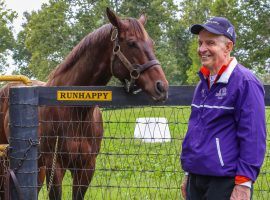 Because he's a horseman at his core, Jim "Mattress Mack" McIngvale made sure to wager his entire $2.4 million on Kentucky Derby favorite Essential Quality at Churchill Downs. (Image: Kentucky HBPA/@KyHBPA)