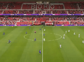 All but two players kneeled before England vs Romania. England won 1-0 thanks to a second-half penalty from Man. United's Marcus Rashford. (Image: PRO TV)