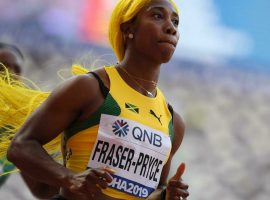 Shelly-Ann Fraser-Pryce (pictured) enters the womenâ€™s 100m as the favorite to take home gold over countrywoman Elaine Thompson-Herah. (Image: Jewel Samad/AFP)