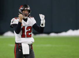 Tom Brady celebrates a touchdown last season with the Tampa Bay Bucs during their unexpected championship season. (Image: C. Doug Booth/Getty)