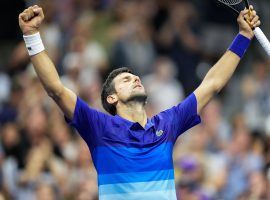 Novak Djokovic enters the US Open menâ€™s semifinals just two wins away from becoming the first man to win a calendar year Grand Slam since 1969. (Image: Cory Sipkin)