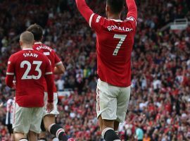 Cristiano Ronaldo wore the iconic Manchester United No 7 shirt after 12 years and scored twice in the 4-1 defeat of Newcastle at Old Trafford. (Image: Twitter/manutd)