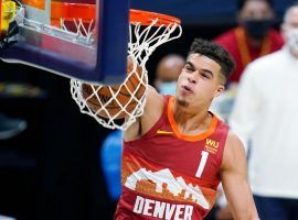 Michael Porter Jr, a forward from the Denver Nuggets, comes into the new season as the betting favorite to win the 2022 NBA Most Improved Player award. (Image: Porter Lambert/Getty)