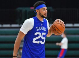 Philadelphia 76ers point guard Ben Simmons during practice. (Image: Jesse D. Garrabrant/Getty)