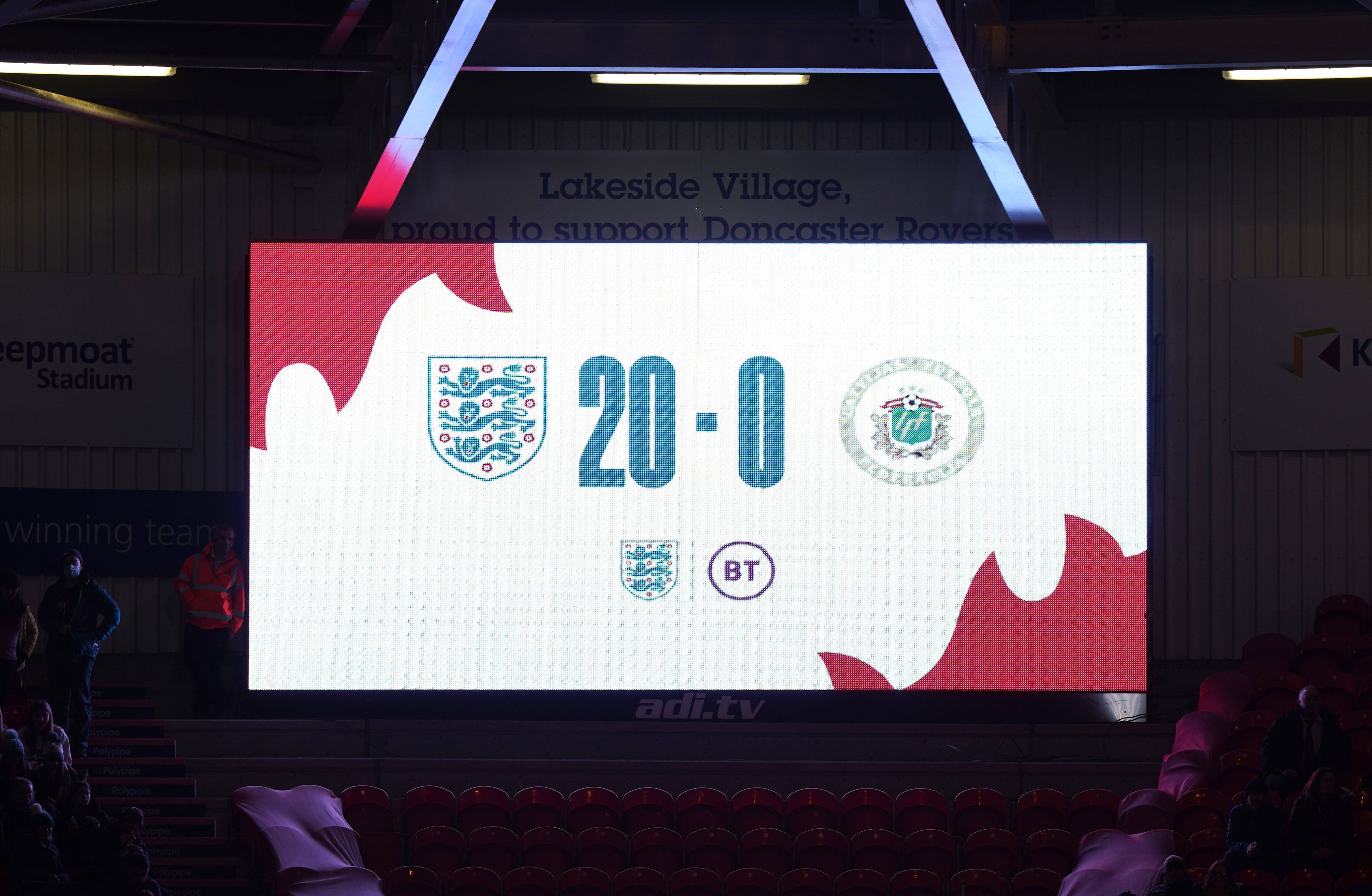 England - Latvia 20-0