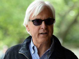 Embattled Hall of Fame trainer Bob Baffert may face a two-year ban from racing in New York if a hearing officer's ruling is upheld. (Image: Susie Raisher/NYRA)