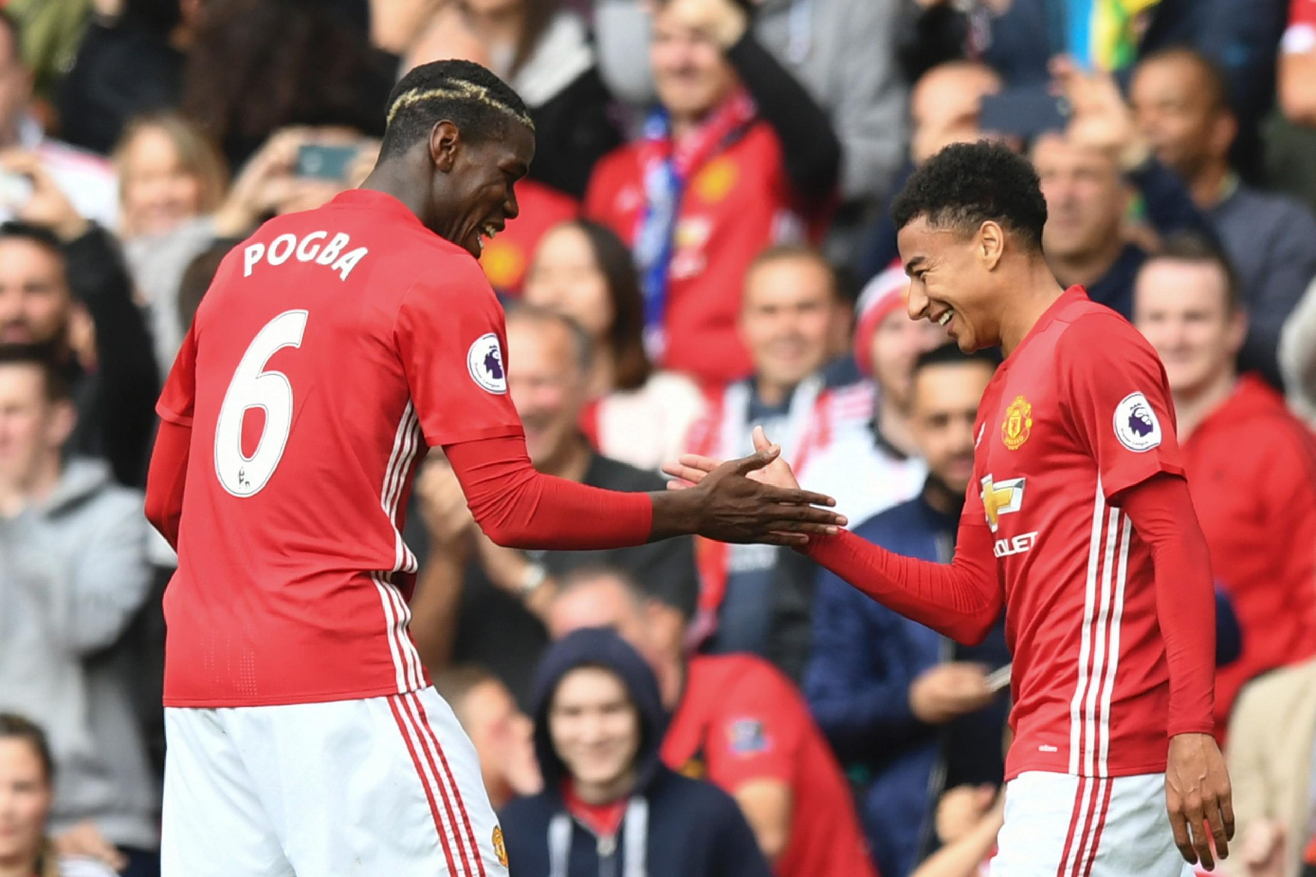 Paul Pogba and Jesse Lingard