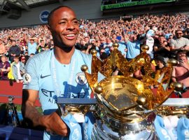 Raheem Sterling won four Premier League titles at Manchester City. (Image: twitter/sxrgioszn)