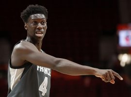 Sidy Cissoko in action with the French U18 team in the European Championships. (Image: Pierre Fromage/AFP)