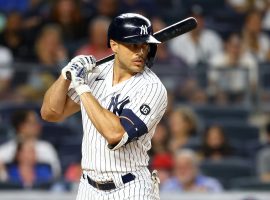 NY Yankees DH Giancarlo Stanton will miss the next two weeks with an Achilles tendonitis injury. (Image: Getty)