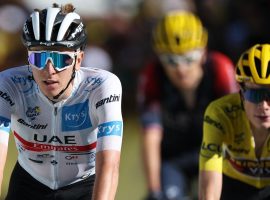 Tadej Pogacar (left) trails Jonas Vingegaard by 2:22 heading into Stage 16 of the 2022 Tour de France. (Image: Reuters)