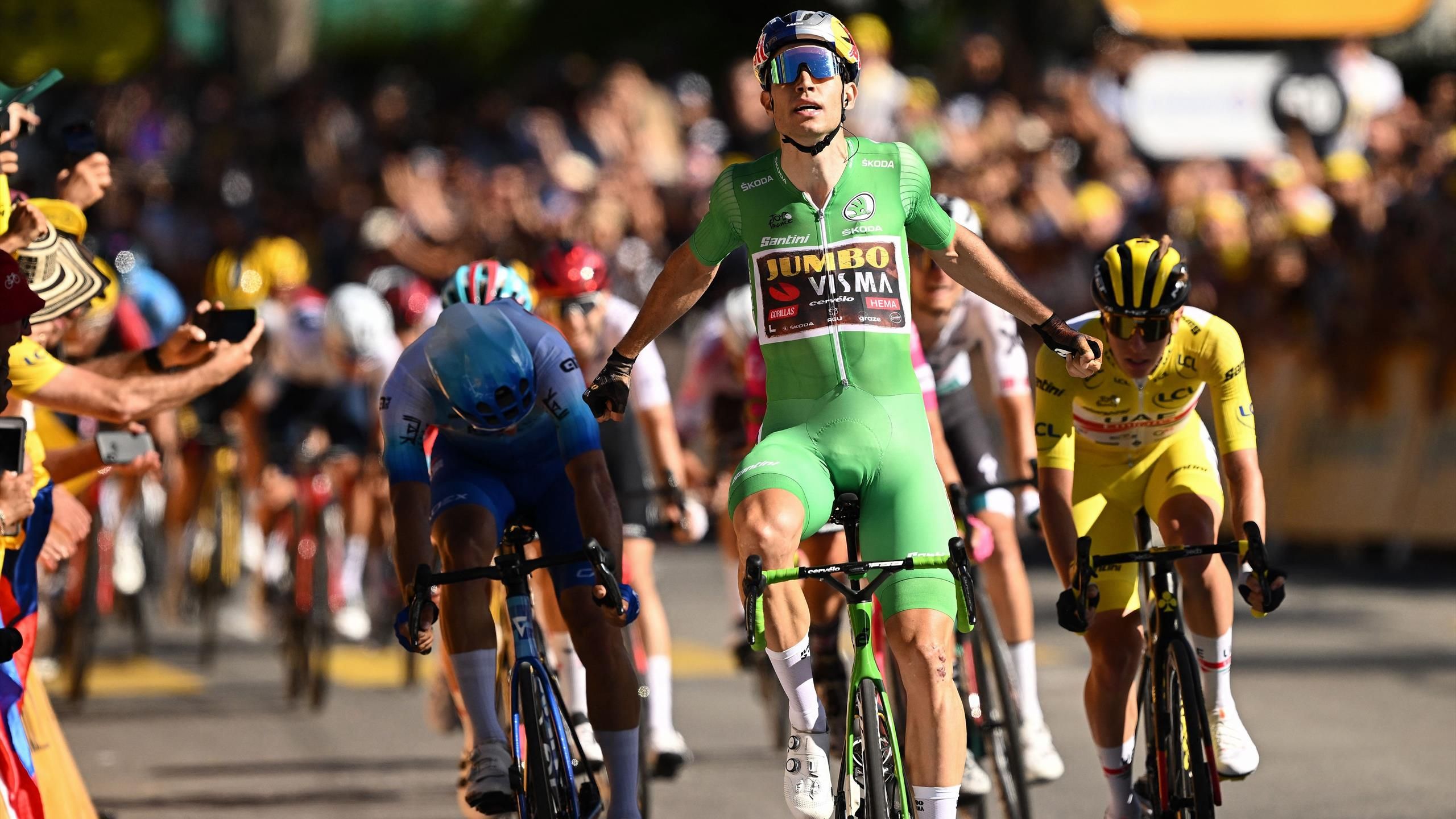 Wout van Aert Tour de France Le Stage 8 Swiss Alps Lausanne